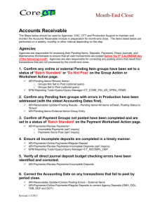 Month-End Close Guidelines - Core-CT