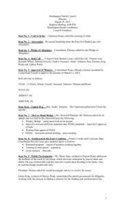 Council Minutes Monday, March 25, 2013
