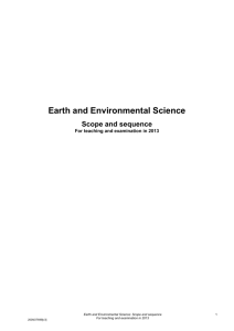 Earth and environmental science in daily life