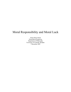 Morality, Luck, and Agency
