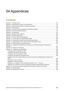DSDBI Annual Report 2013-14 Appendices
