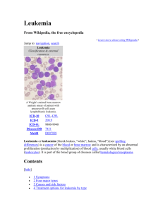 [edit] Acute Myelogenous Leukemia