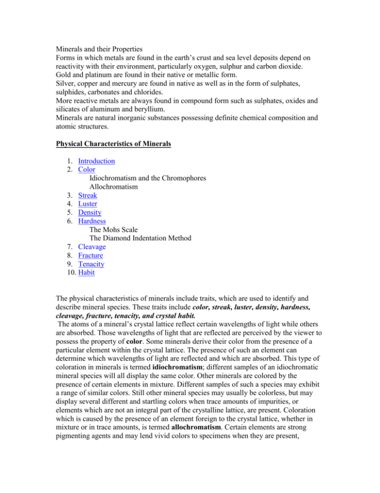 physical-characteristics-of-minerals