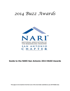 Guide to the NARI San Antonio 2014 BUZZ Awards