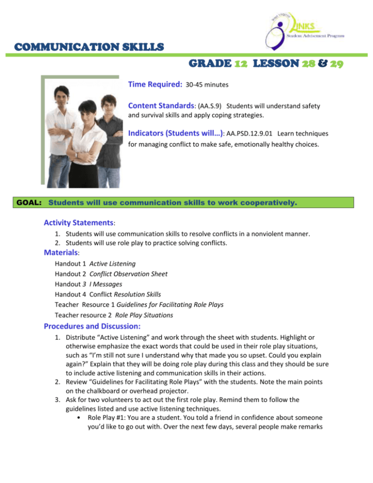 communication skills assignment pdf
