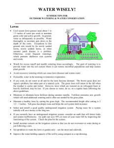 Water Conservation Tips - The City of Auburn Hills