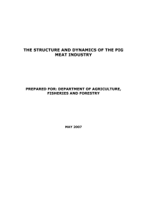 Structure and dynamics of Australia`s pig meat industry
