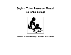 English Tutor Resource Manual