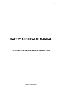 Health and Safety Manual template