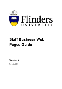 Staff Business Web Pages Guide