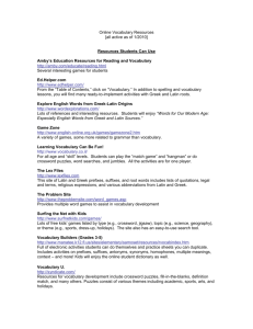Online Vocabulary Resources - The Ohio Literacy Alliance