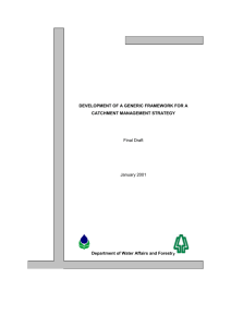 development of a generic framework for catchment