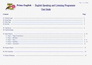 Prime English – English Speaking and Listening Programme