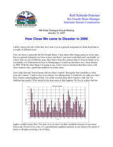 How Close We came to Disaster in 2006