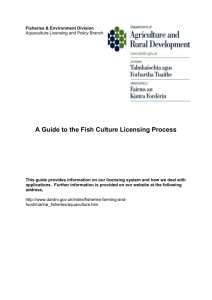 A guide to the fish culture licensing process Word