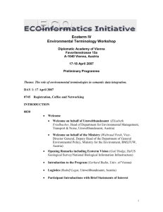 Environmental Thesaurus/Terminology Workshop