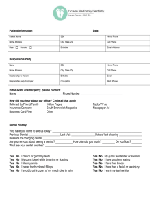 New Patient Info and Consent Form