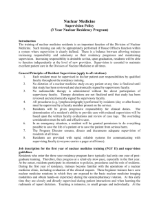 3Y Supervision Policy - Society of Nuclear Medicine