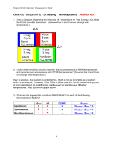 Chem 102 Dr. Naleway Discussion 13 KEY Chem 102 – Discussion