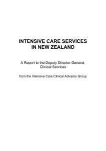 Intensive Care Services in New Zealand