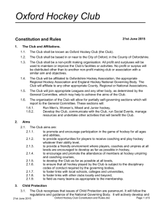 Microsoft Word - Oxford Hockey Club Constitution and Rules