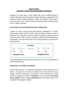 Ground State and Bonding State Electronic Configurations