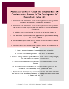 Physician Fact Sheet About The Role Of Cardiovascular Disease In