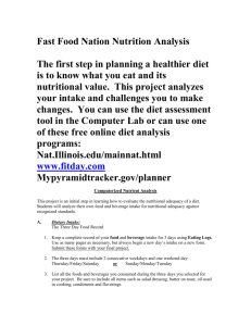 Fast Food Nation Nutrition Analysis