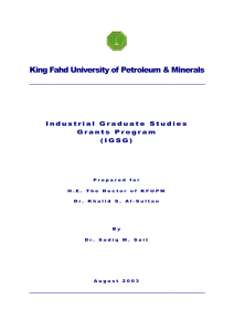 1.3 Review of Fellowship & Grant Programs