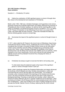 2011 HSC Studies of Religion Exam solutions Question 2