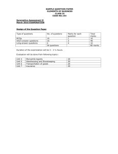 Sample Question Paper 1