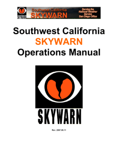 SW CA Skywarn Operations Manual