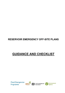 Reservoir Off-Site Plans Guidance and Checklist