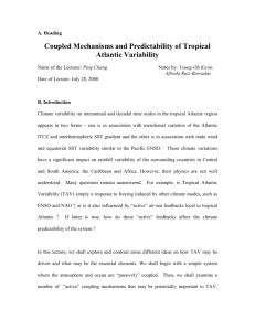 Coupled Mechanisms and Predictability of Tropical Atlantic Variability