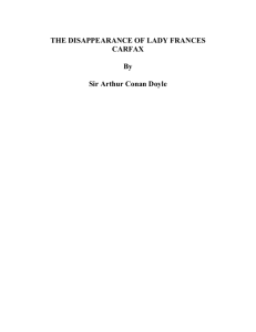 The Disappearance of Lady Frances Carfax