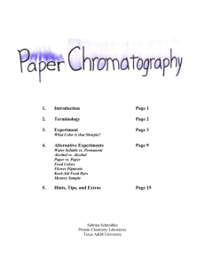 Paper Chromatography - PEER