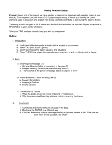 Poetry Analysis Essay Outline - PC\|MAC