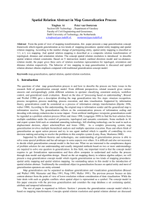 Spatial Relation Abstract in Map Generalization Process