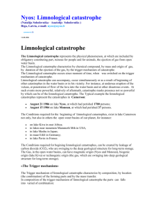 Limnological catastrophe