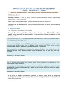 training manual on rainfall index insurance literacy