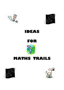 Ideas for Maths trails
