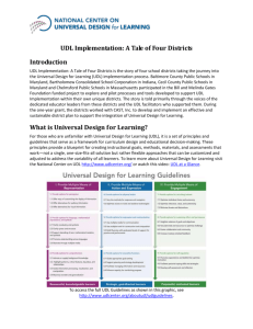 What is the UDL Implementation process?