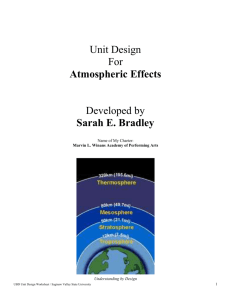 Atmospheric Effects - Saginaw Valley State University