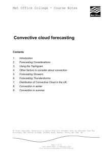 7. Distribution of Convective Cloud in the UK.