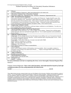 APPENDIX D - UCI Environmental Health & Safety