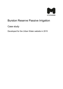 Text only case study  - Urban Water