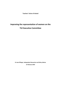 Improving the representation of women on the TUI Executive