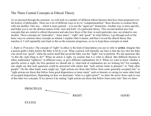 Three Concepts in Ethics