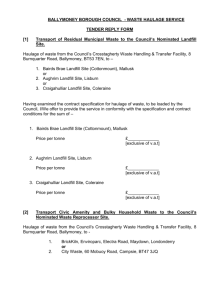 tender reply form - Ballymoney Borough Council
