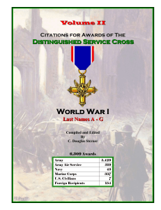 World War 1 Recipients of the Distinguished